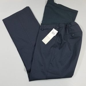 Motherhood Maternity Size PM Navy Blue Pin Stripes